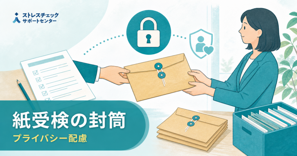 ストレスチェック紙受検における「封筒」について