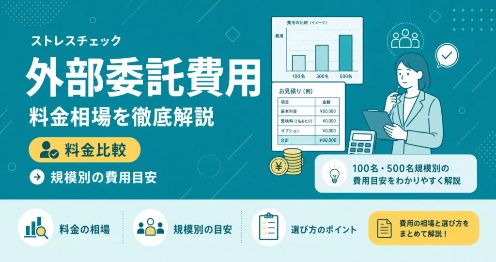 ストレスチェック外部委託の費用｜規模別相場・選び方完全ガイド